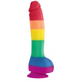 Радужный фаллоимитатор Pride Edition 8 Dildo - 25,4 см.