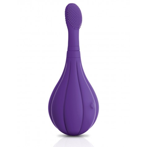 Фиолетовый вибростимулятор Focus Sonic Vibrator с 3 насадками